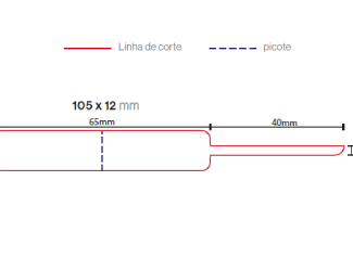 Etiqueta para Joalharia 105X12mm