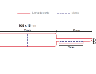 Etiqueta para Joalharia 105X15mm