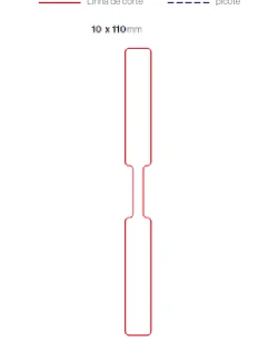 Etiqueta para Joalharia 10X110mm