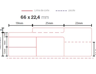 Etiqueta para Joalharia 66X22,4mm